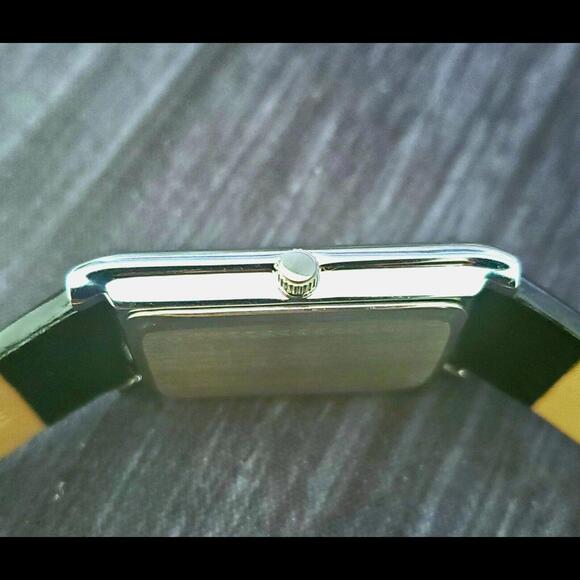 Pierre Lucerne SQ Mens Tank Watch Wave Roman Dial‎ - Picture 11 of 13